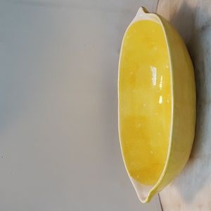 Beautiful Lemon shaped serving bowl  by Sonoma .